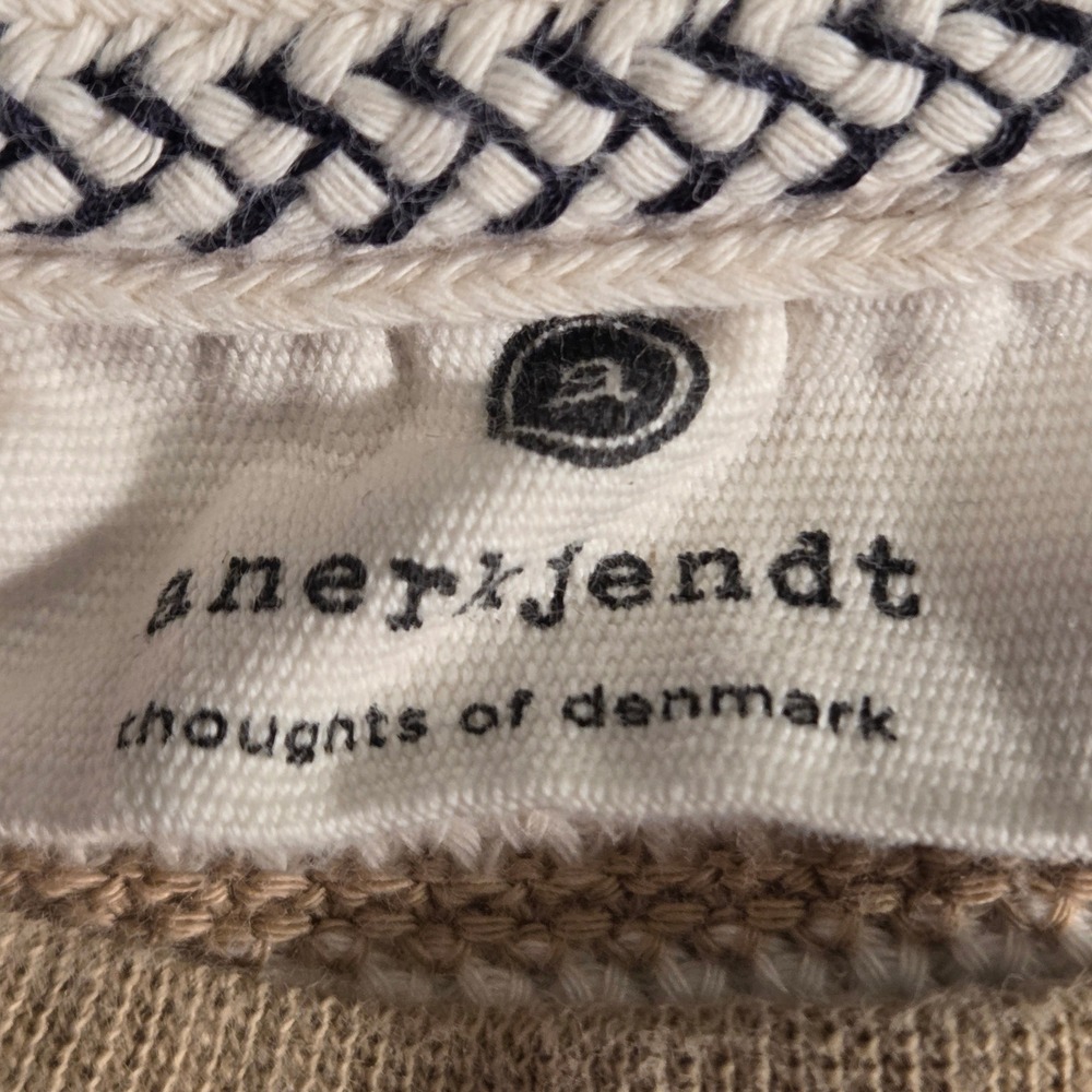 Anerkjendt Akkikki Women's 100% Cotton Short Sleeve Knit Tee Size M Stripes - Picture 3 of 10